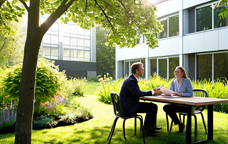 **
Prompt: A vibrant garden scene. In the foreground, two colleagues are engaged in a friendly, open conversation, exchanging feedback. Sunlight streams through the trees, illuminating growth and blossoms. Background: A modern office building, subtly blurred. Focus on creating a sense of trust, collaboration, and continuous development. Add visual cues representing the "Frekvens," "Metod," "Fokus," and "Källor" from the table, such as a calendar for frequency or a speech bubble for method, integrated seamlessly into the garden setting.
**